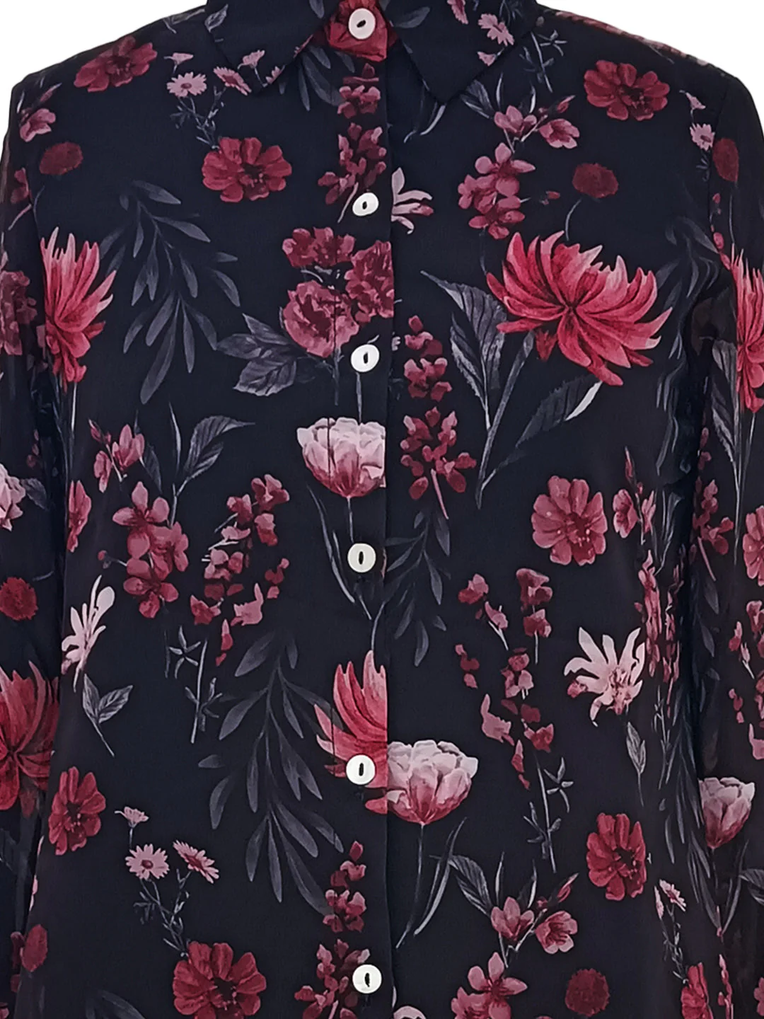 Zink London Women's BLACK Floral Top - Image 6