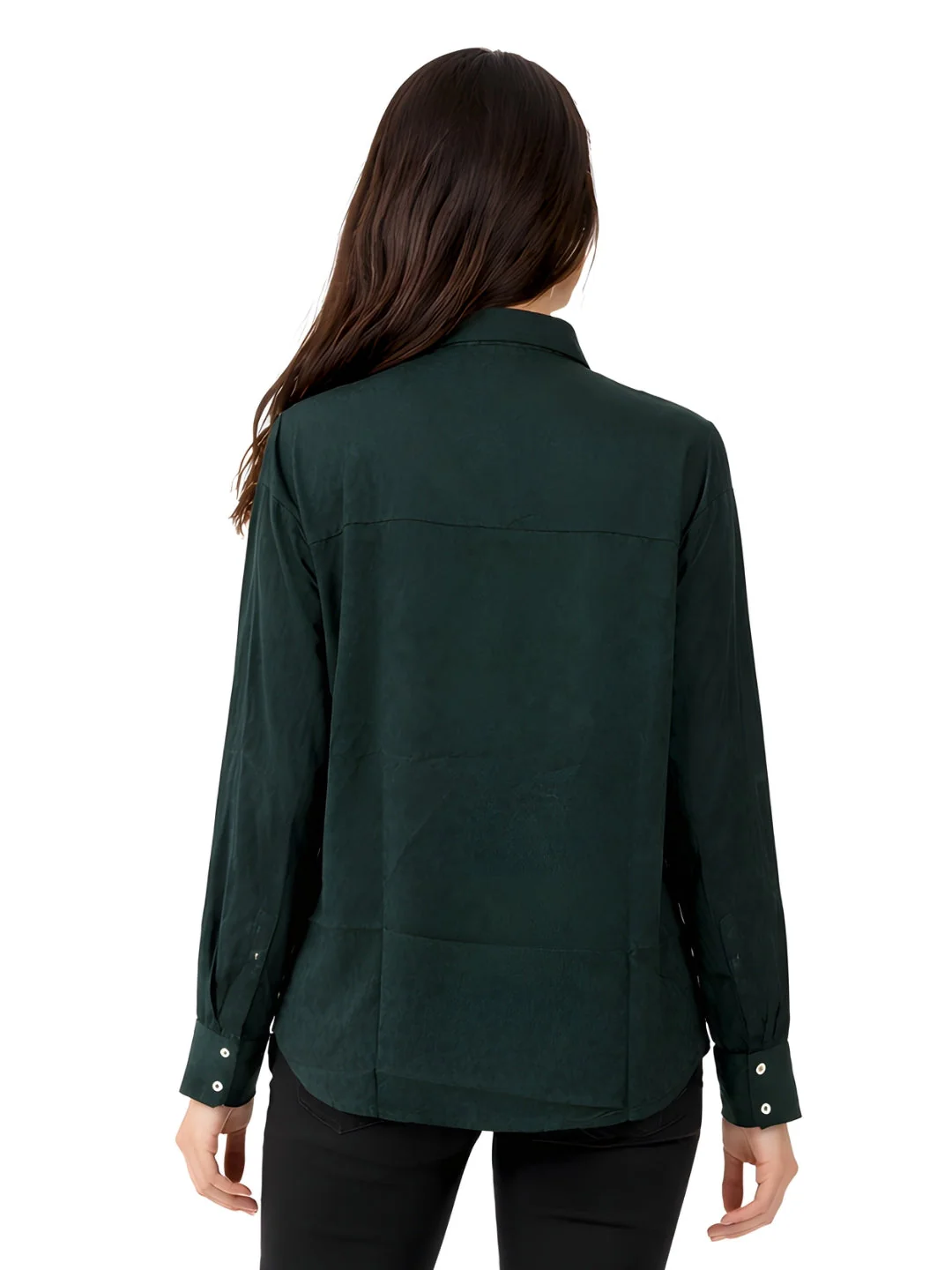 Green Textured Long Shirts - Image 4