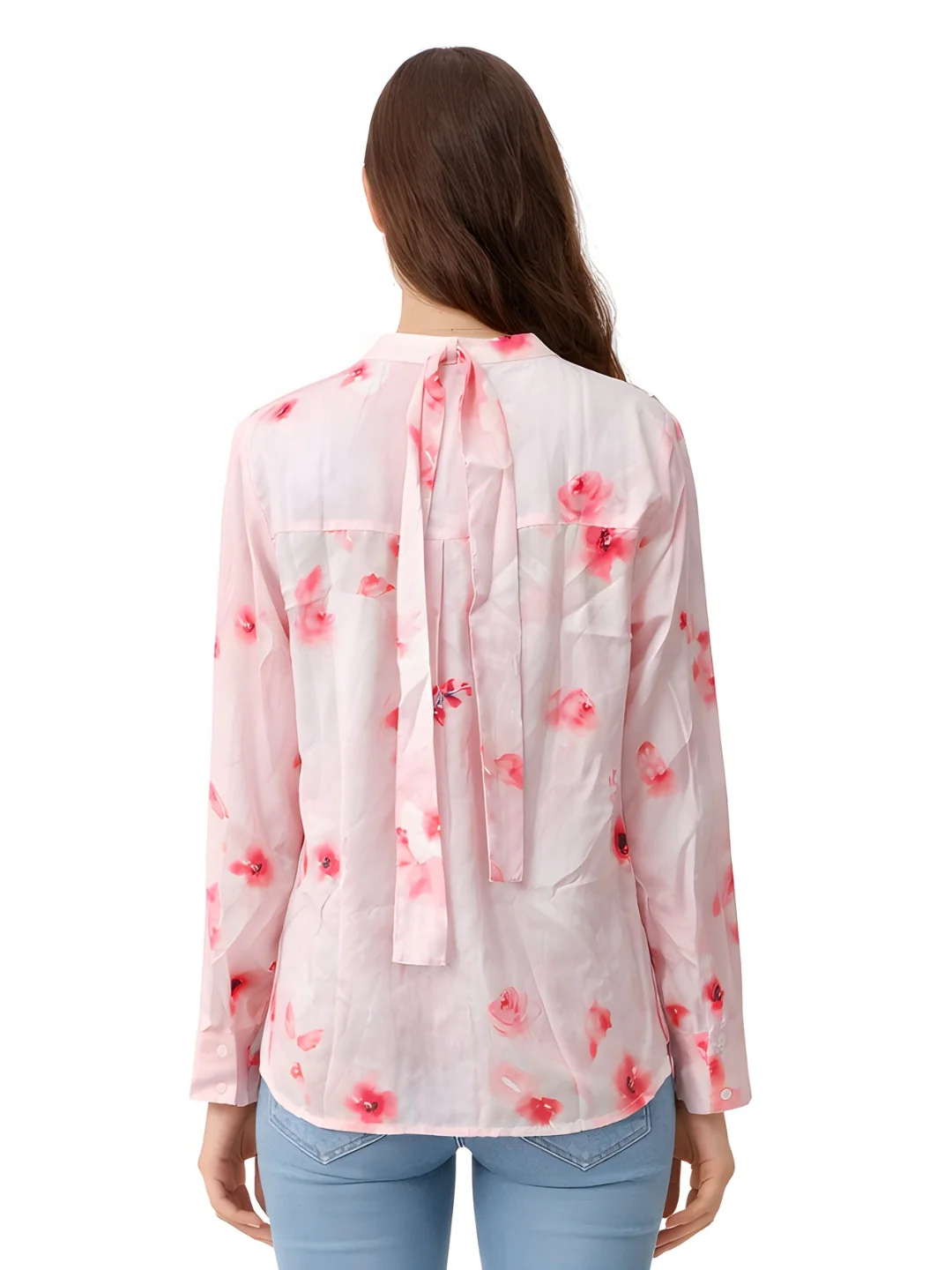 Pink Floral Long Top - Image 4