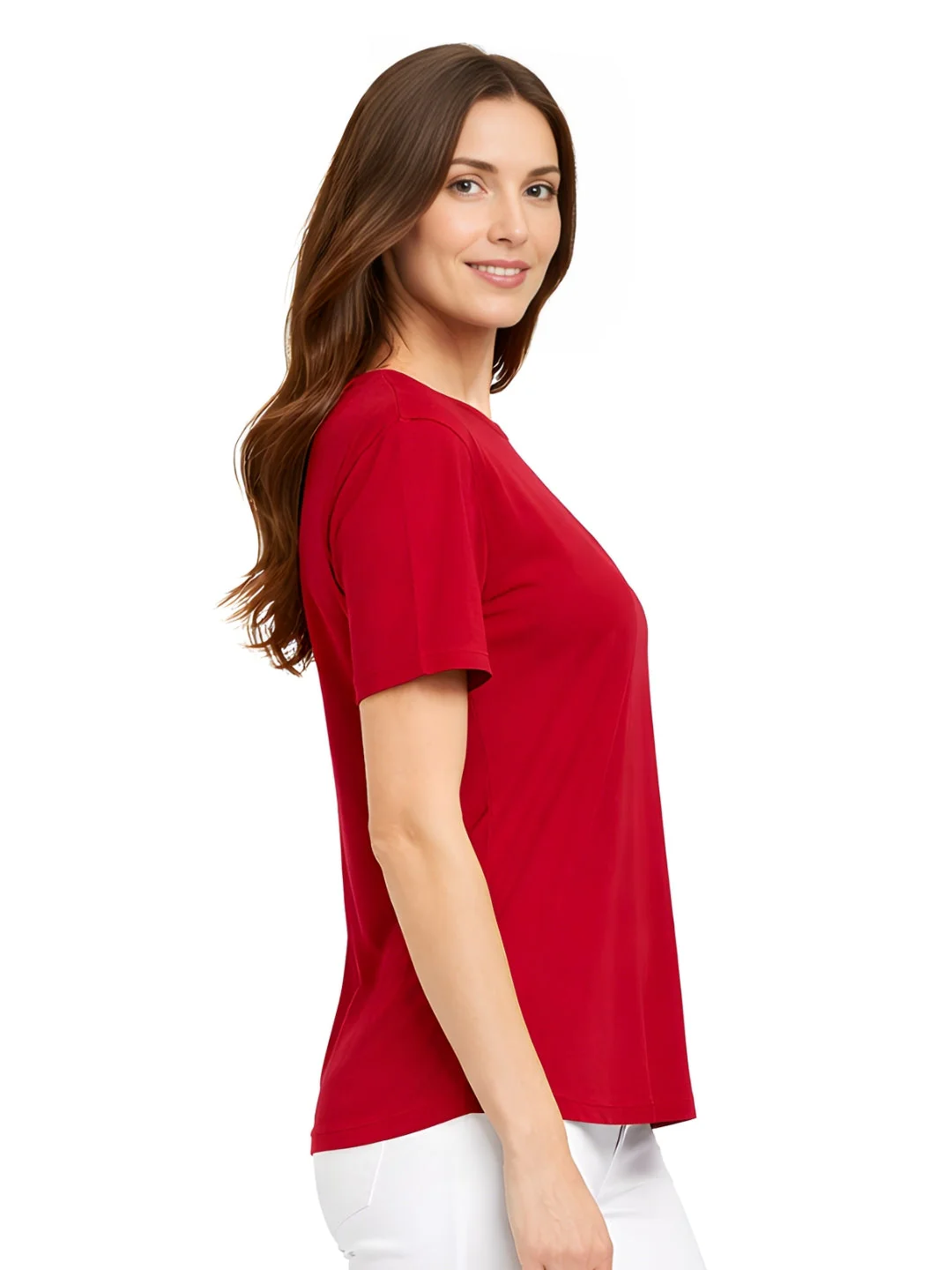 Red Plain Short Top - Image 3