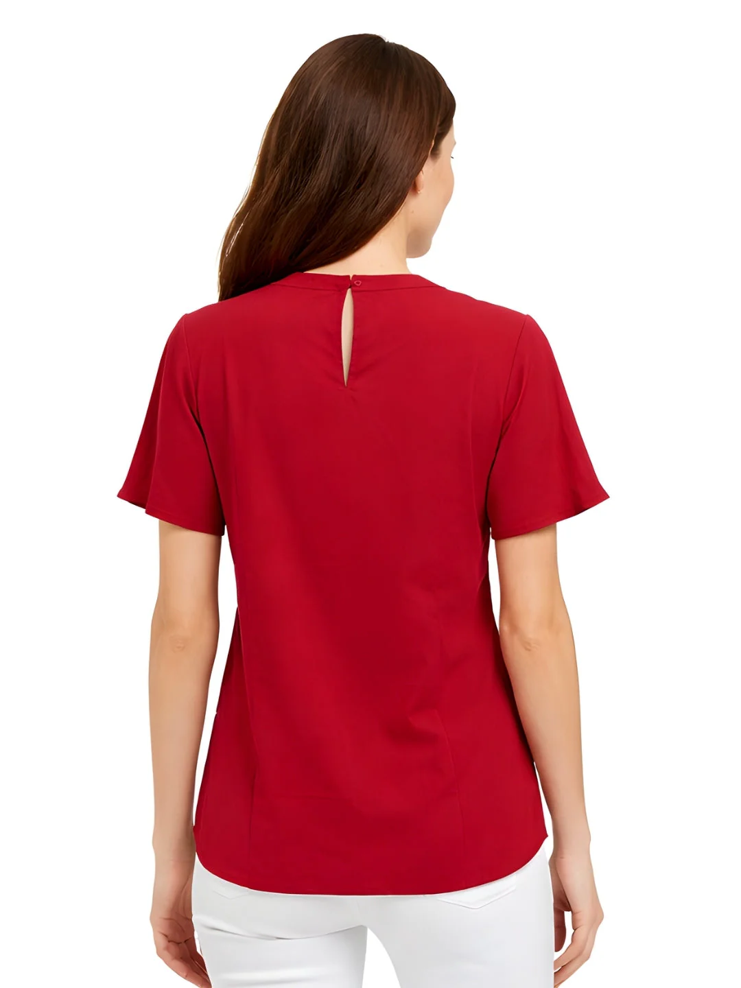 Red Plain Short Top - Image 4