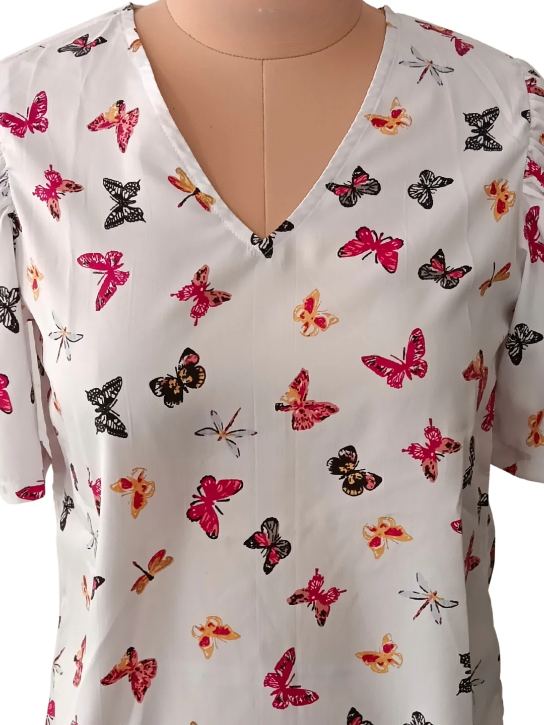 White Half Sleeve Top - Image 5