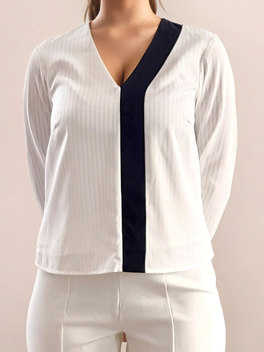 White Plain Full Sleeves Top - Image 6