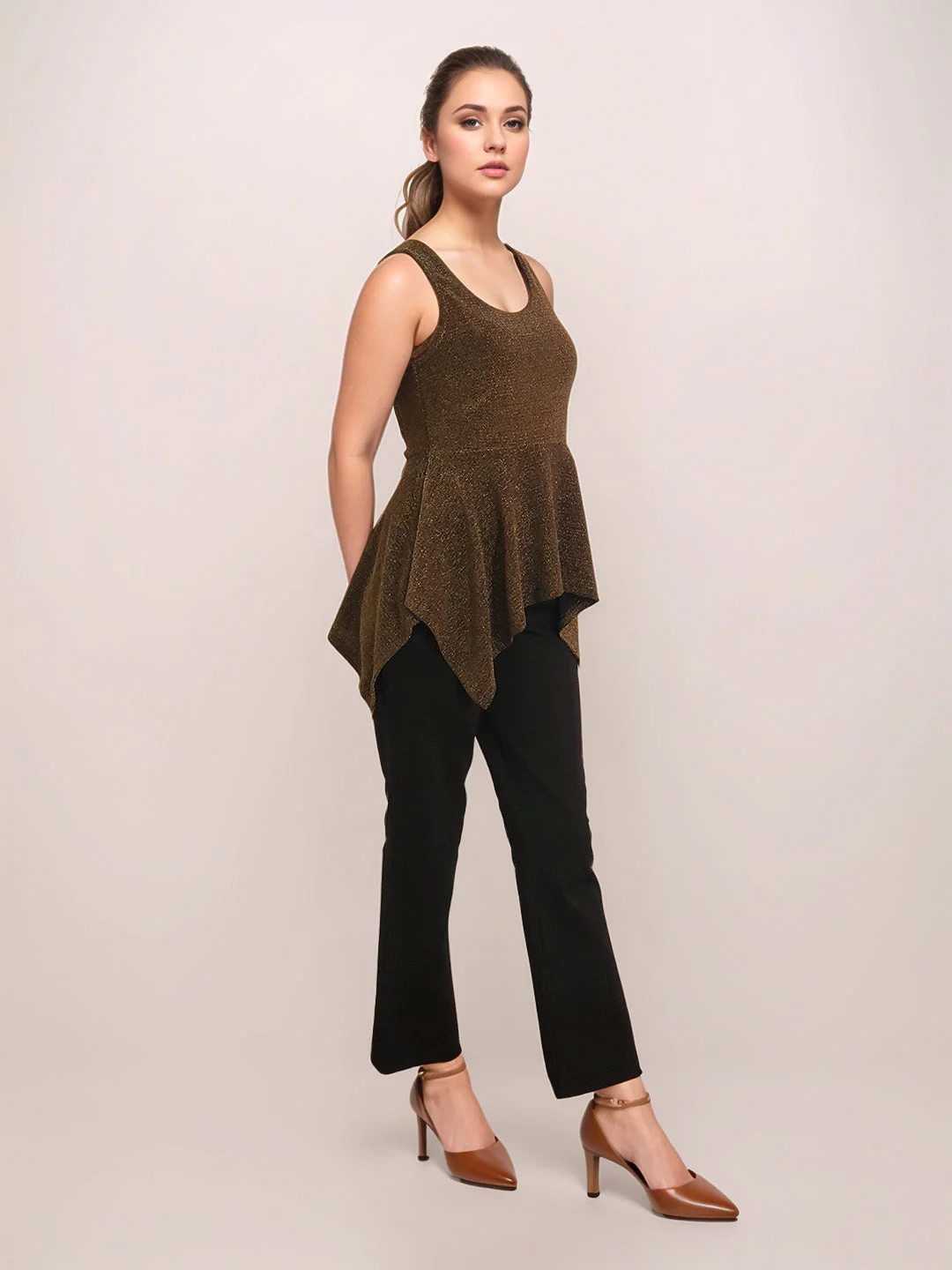 Zink London Women's Black Solid Top - Image 5