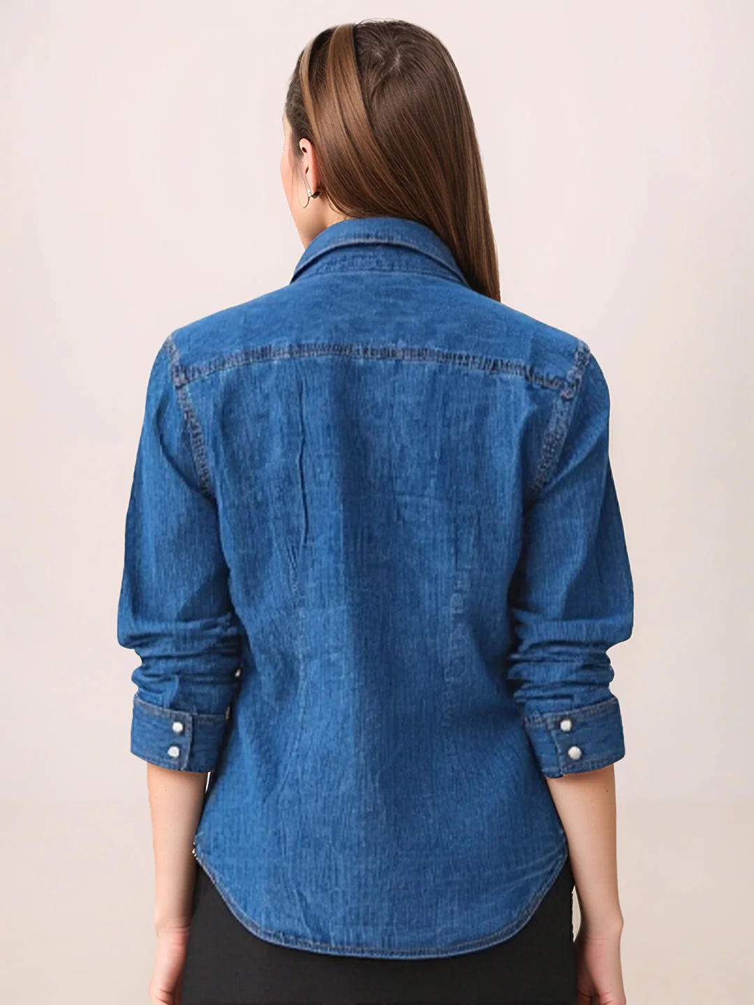 Zink London Women's Blue Plain Top - Image 4