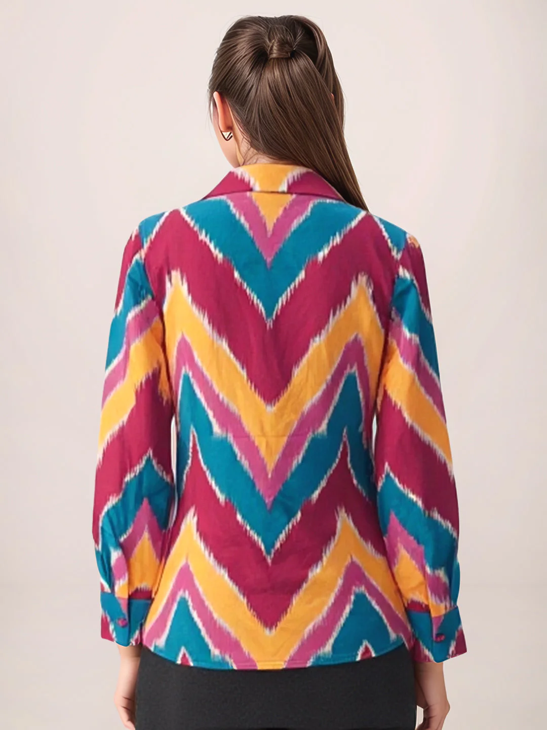 Zink London Women's Multi Geometric Top - Image 4