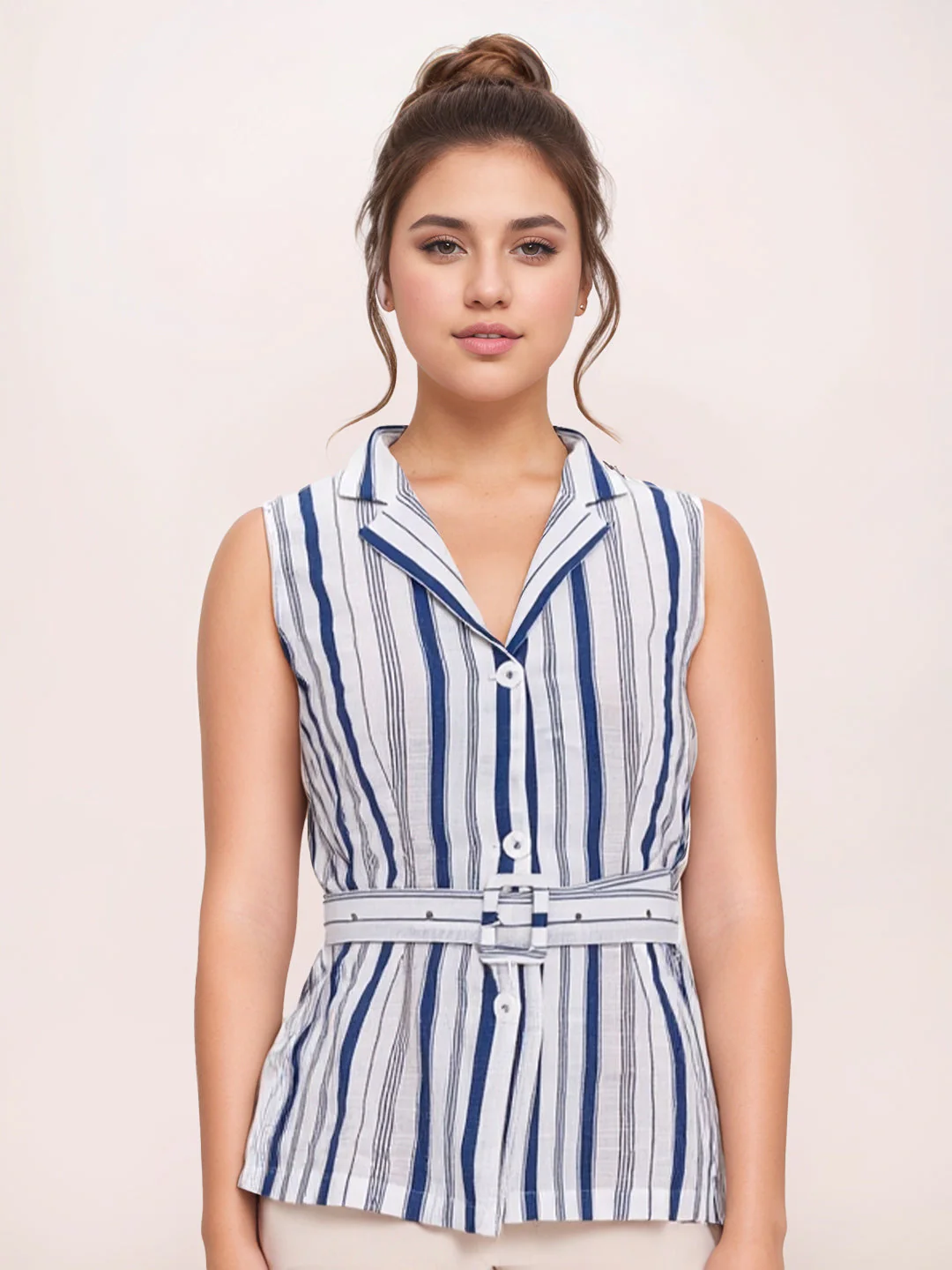 Zink London Women's Multi Stripes Top - Image 2