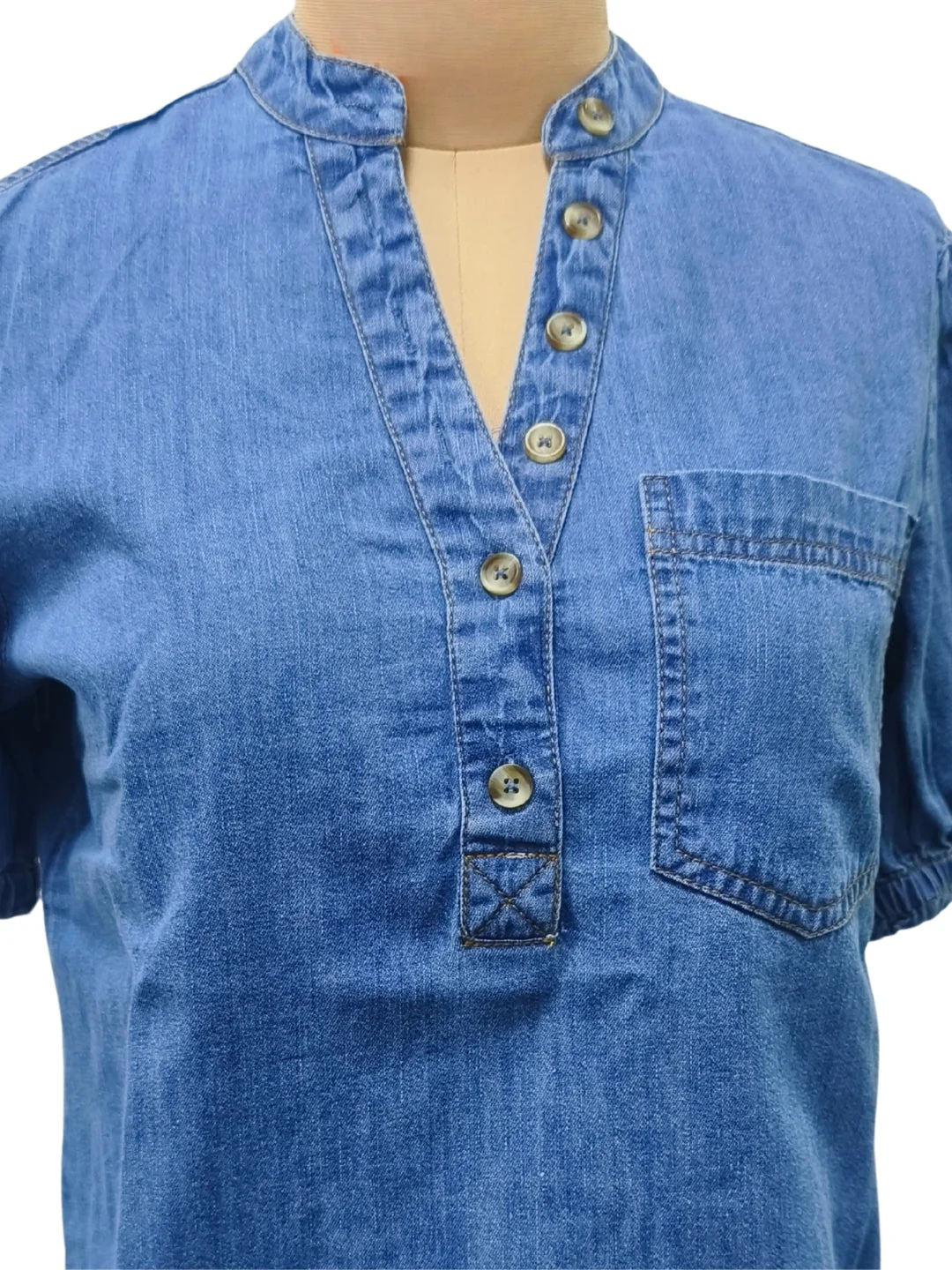 Blue Solid Top - Image 5