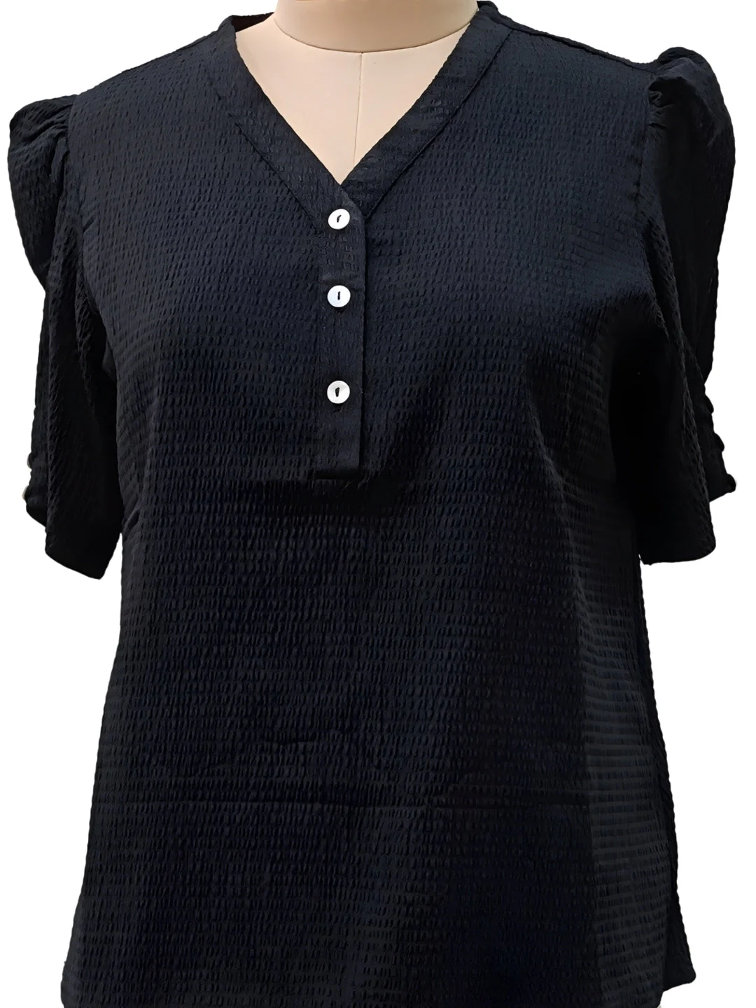 Black Textured Top - Image 5