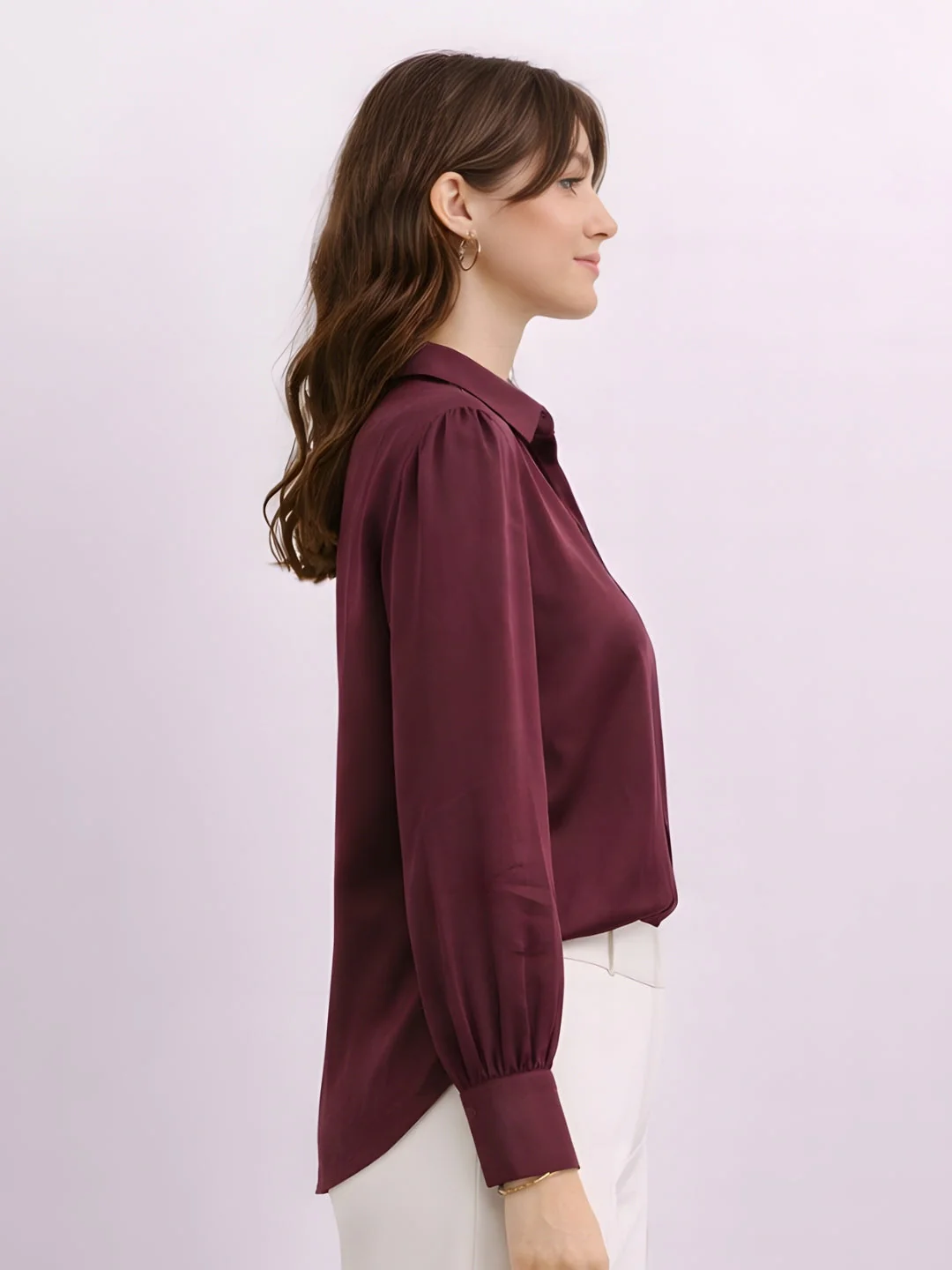 Maroon Solid Top - Image 3