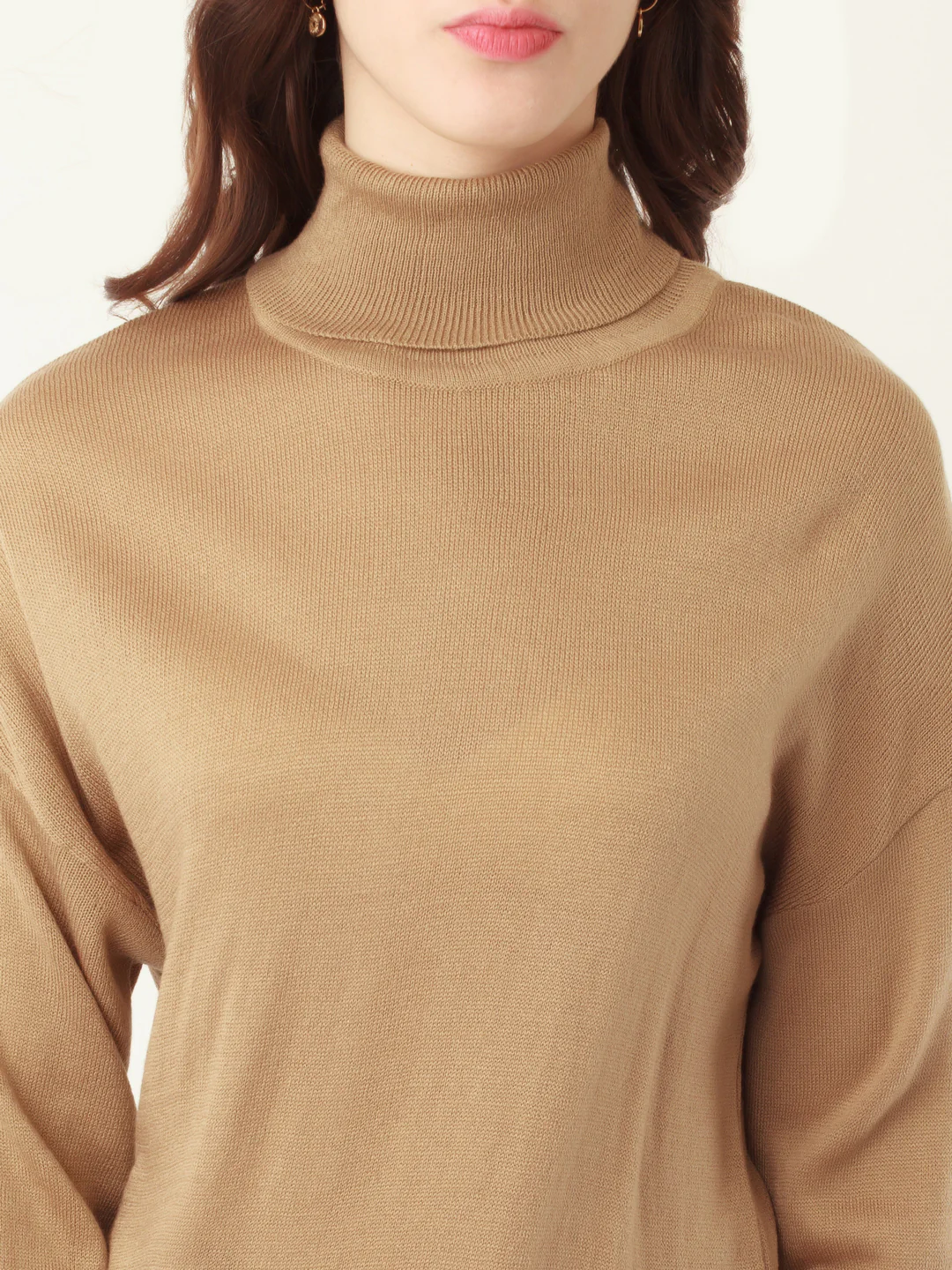 Tan Solid Sweater - Image 6