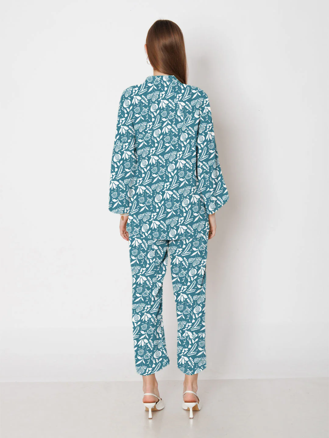 Teal Printed Co-Ord Set - Image 4