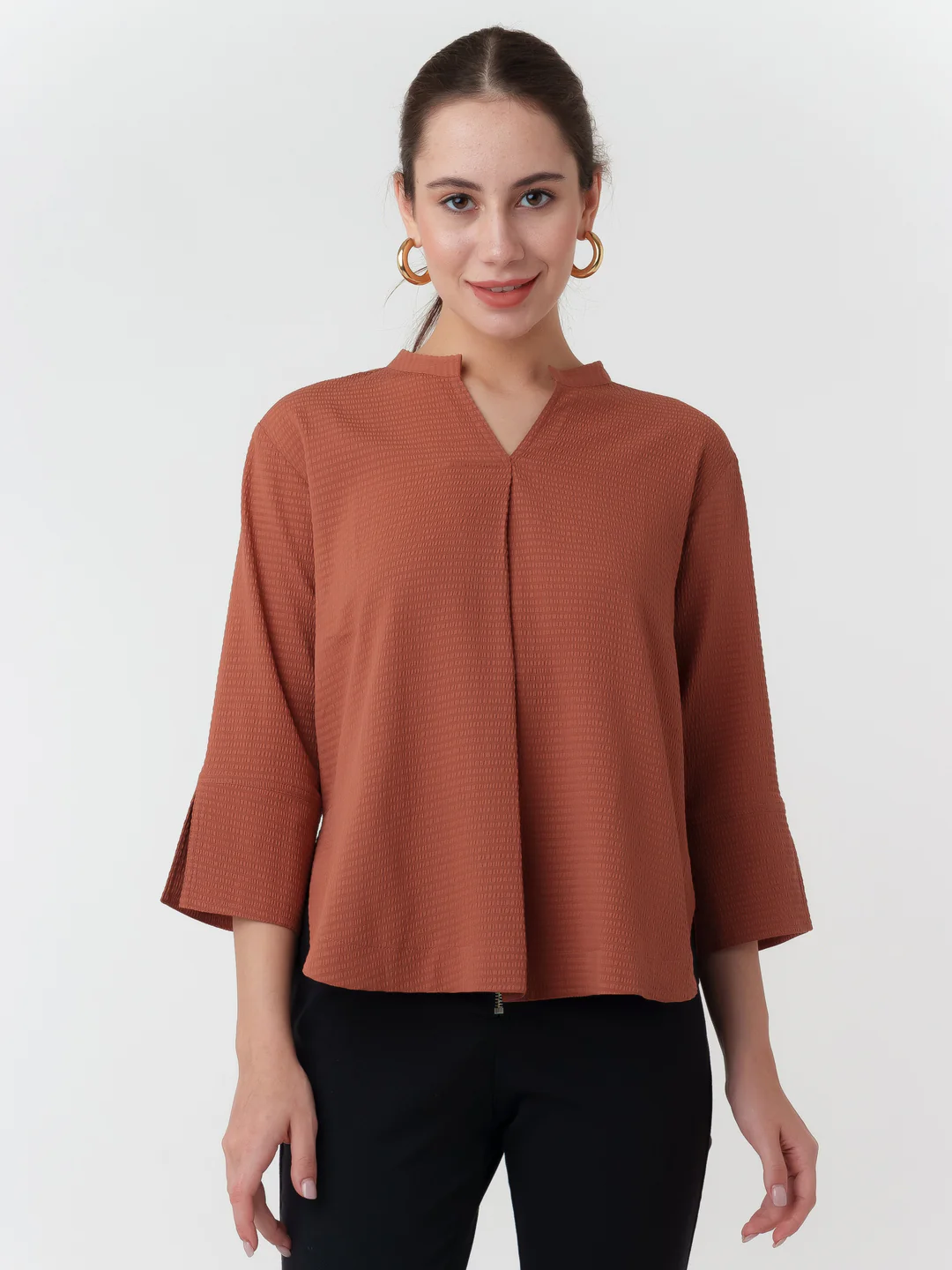Terracotta Solid Straight Top - Image 2