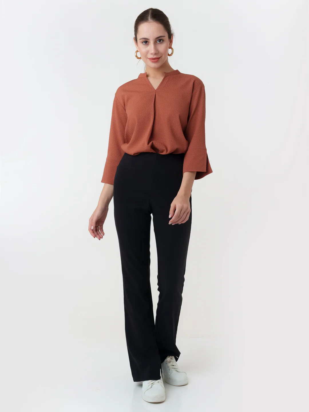 Terracotta Solid Straight Top - Image 5