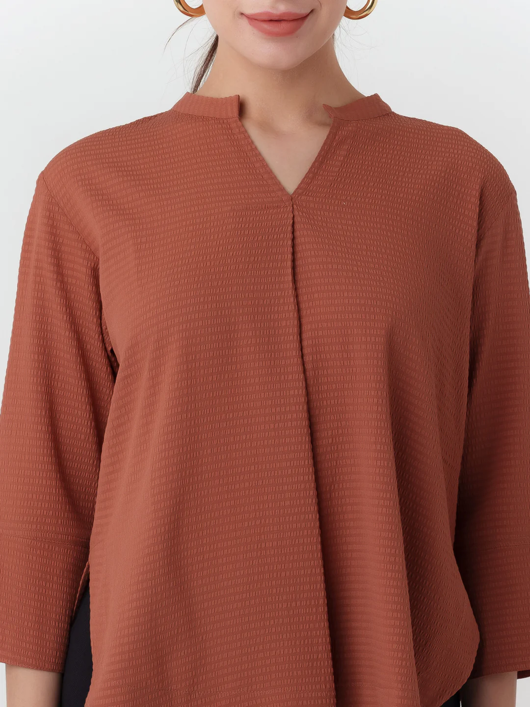 Terracotta Solid Straight Top - Image 6