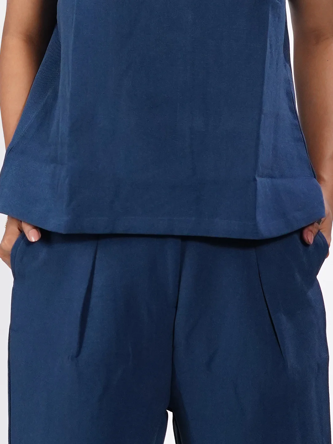 Blue Solid Co-Ord Set - Image 6
