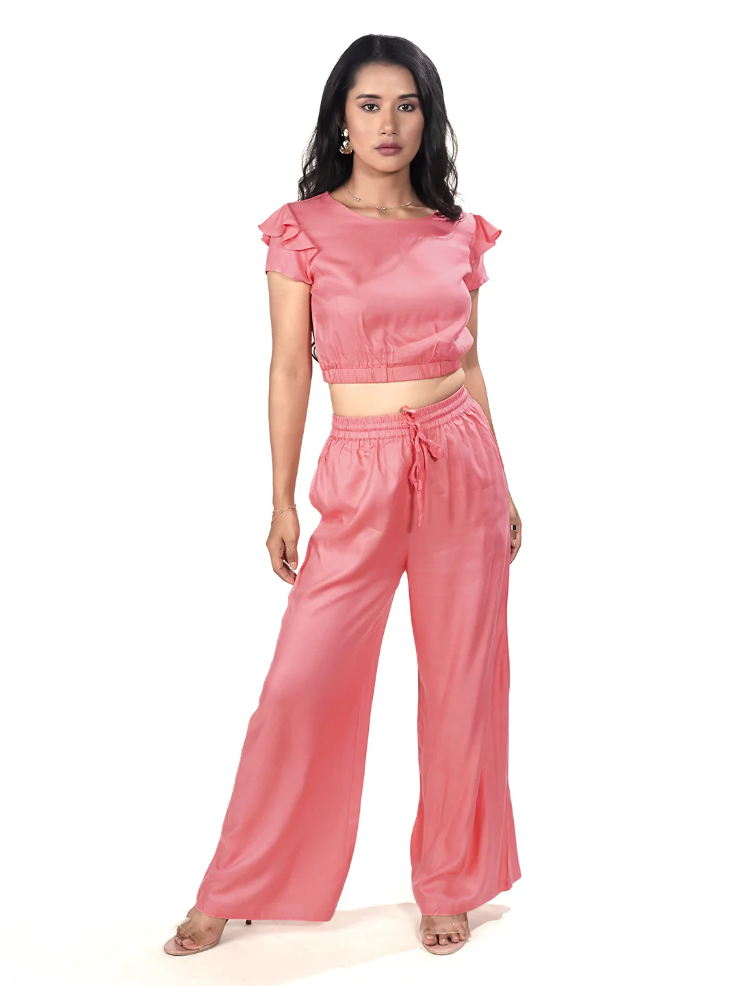 Coral Solid Co-Ord Set - Image 5