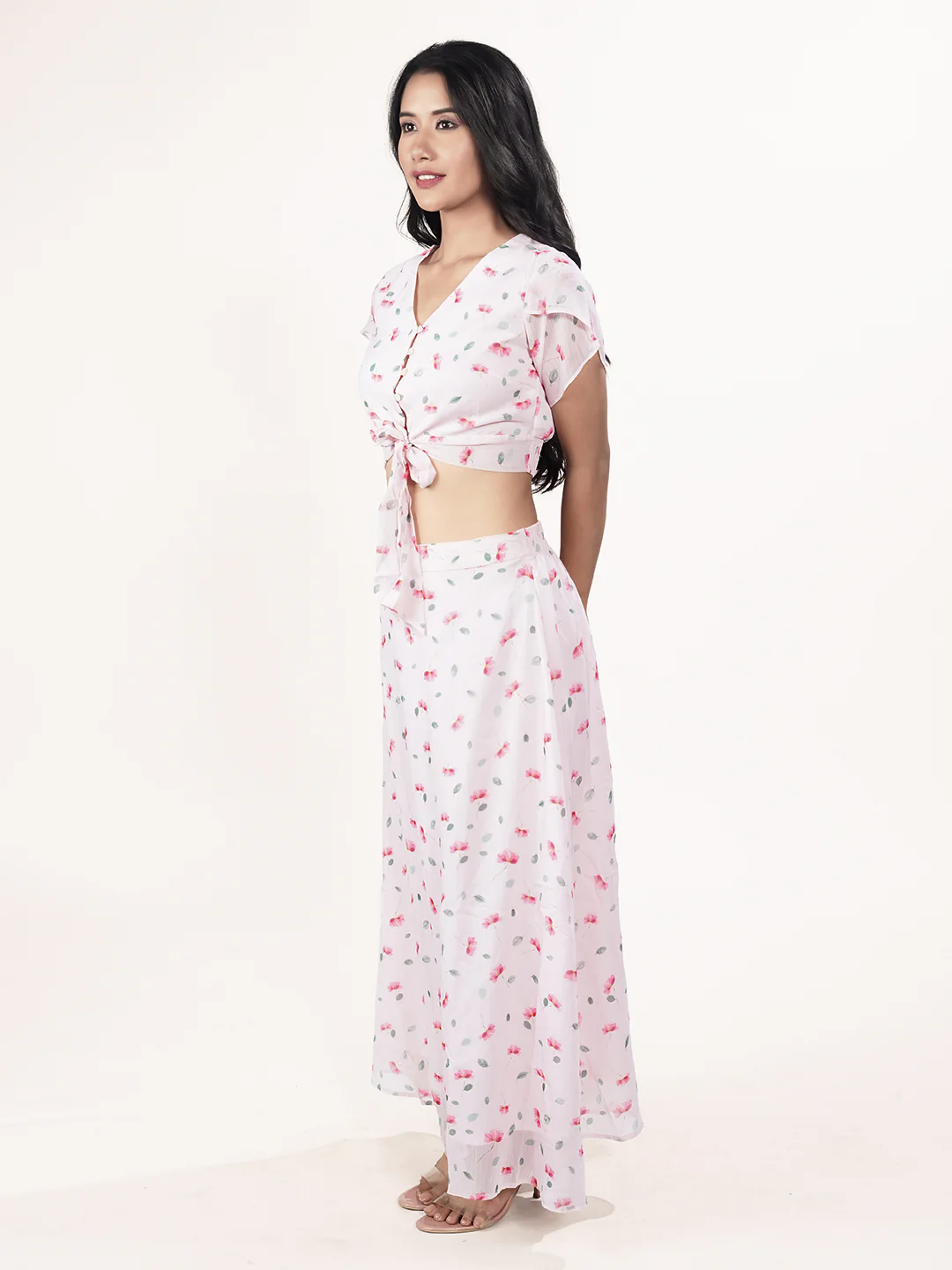 Pink Floral Co-Ord Set - Image 3