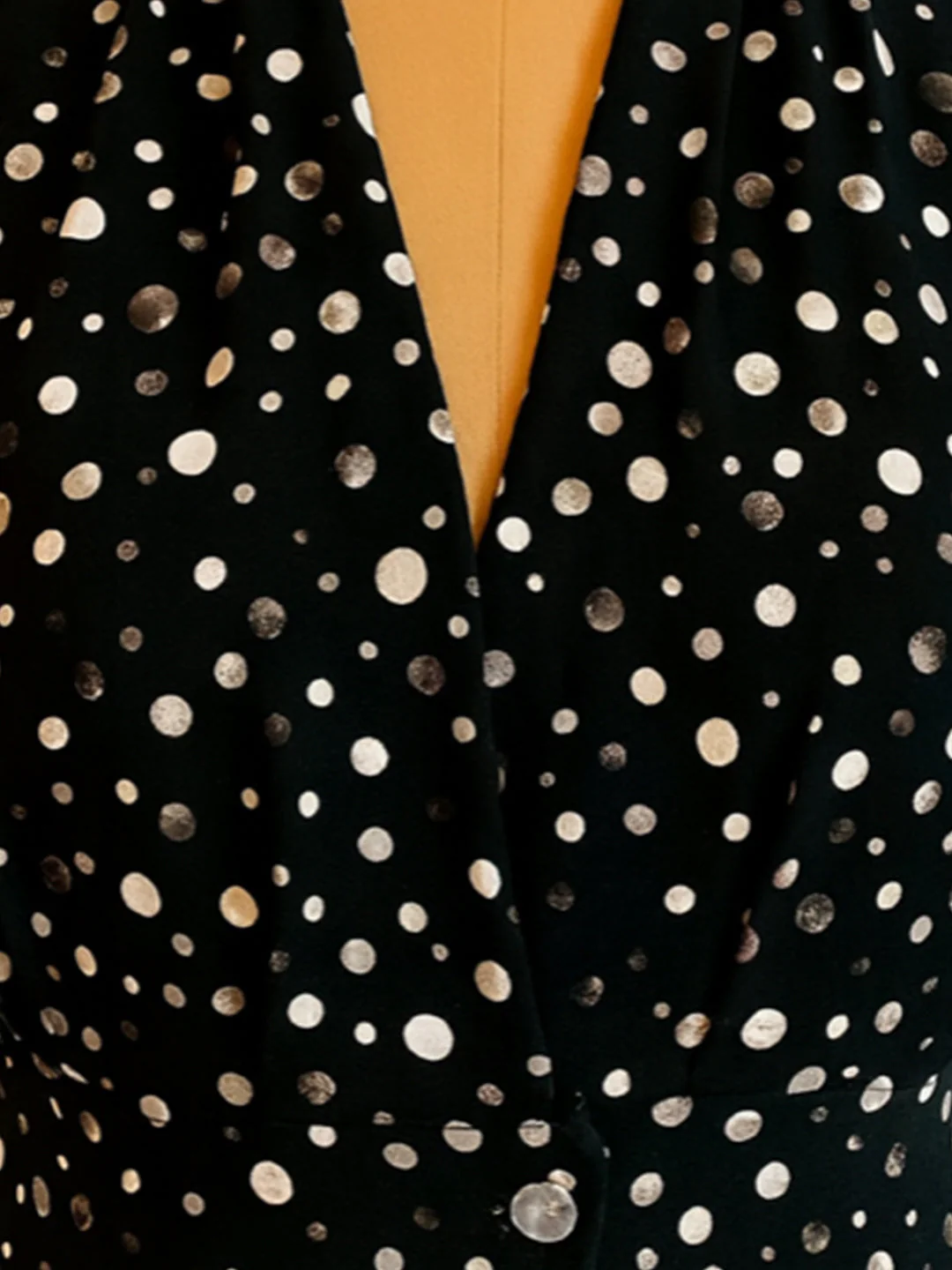 Black Polka Dot Sleeveless Top - Image 5