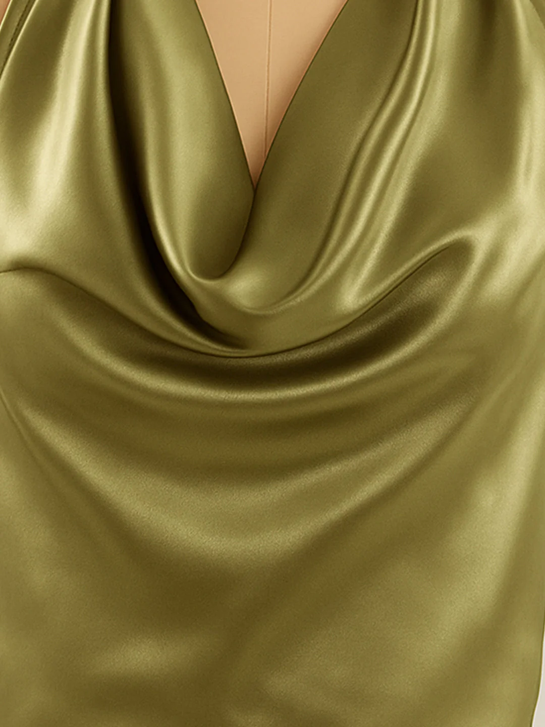 Green Solid Sleeveless Top - Image 5