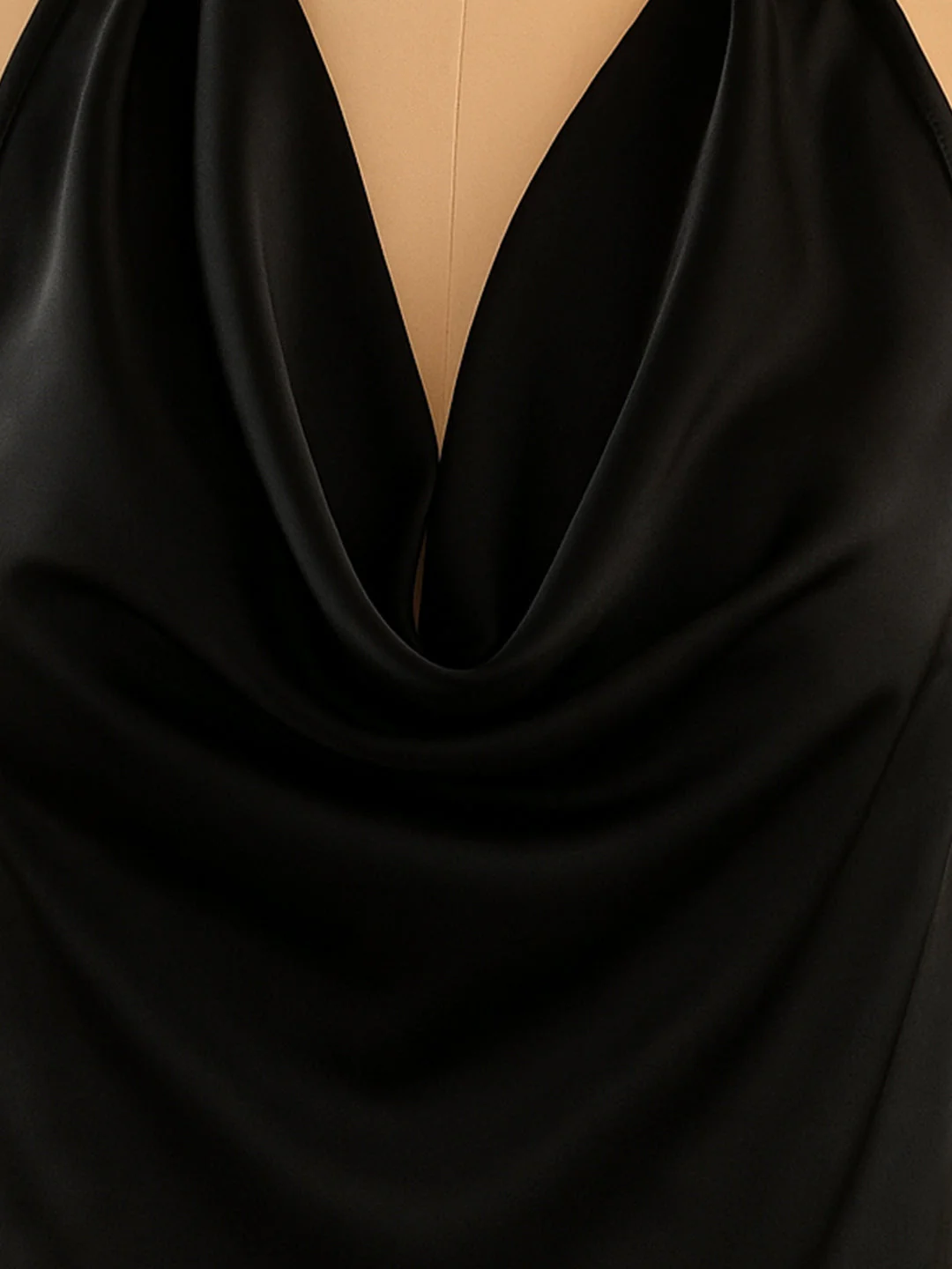 Black Solid Sleeveless Top - Image 5