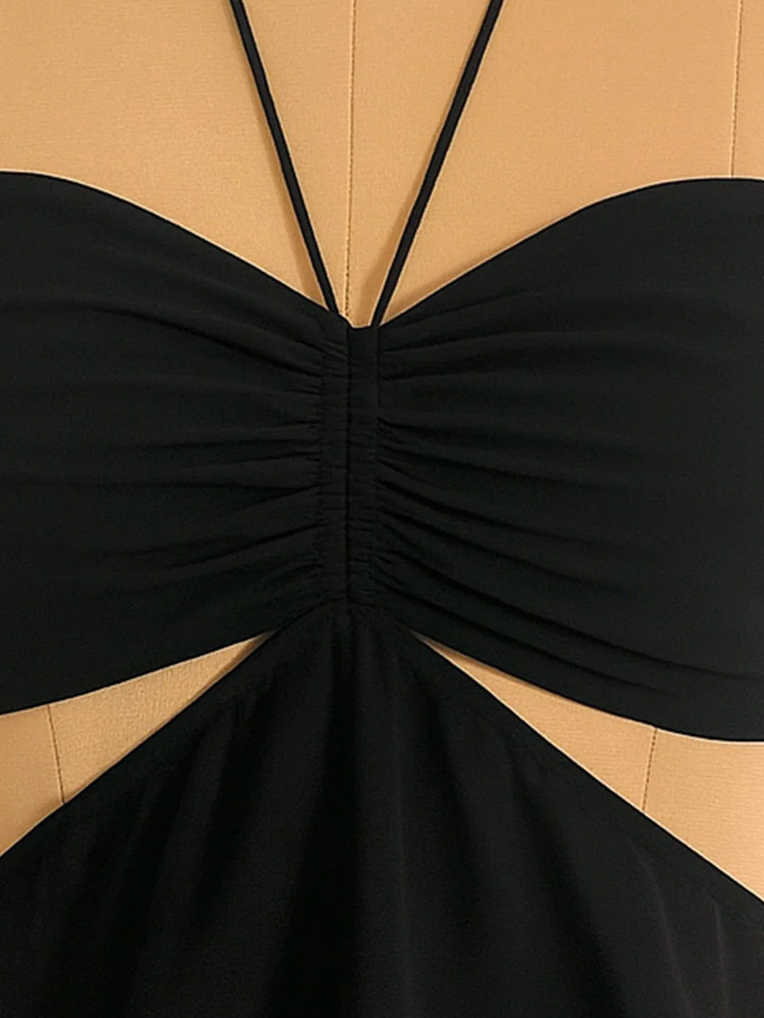 Black Textured Sleeveless Top - Image 5
