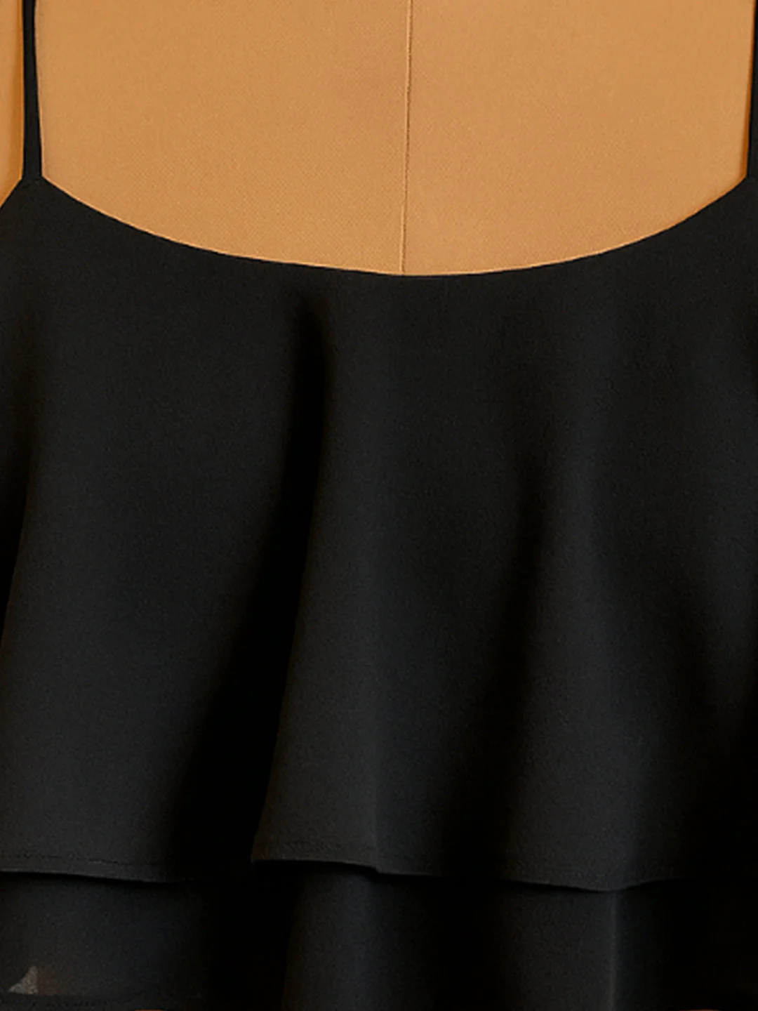 Black Solid Sleeveless Top - Image 5