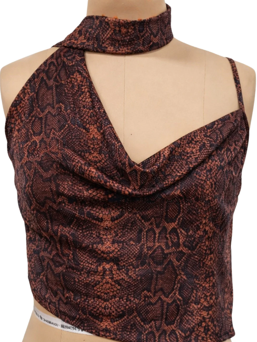 Orange Animal Shoulder Straps Top - Image 5