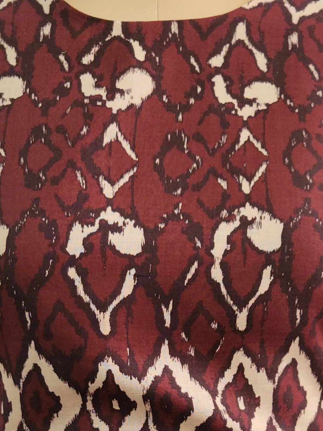 Brown Abstract Sleeveless Top - Image 5