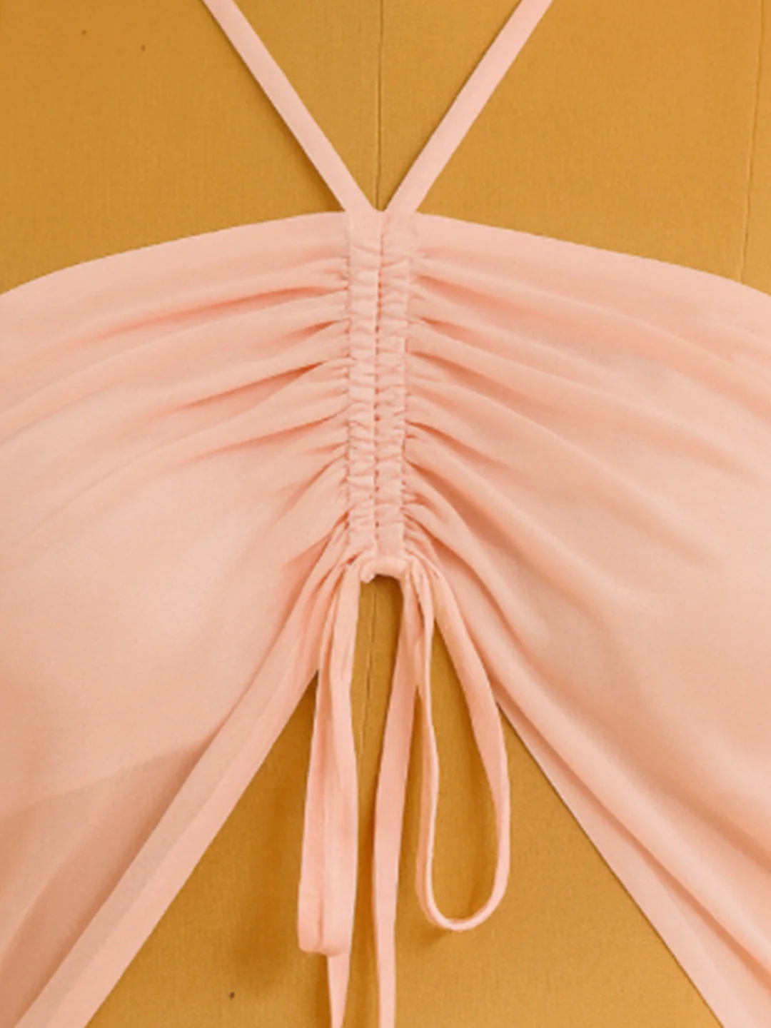Pink Solid Sleeveless Top - Image 5