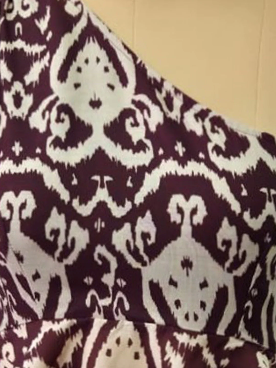 Brown Ethnic Motifs One-Shoulder Top - Image 5