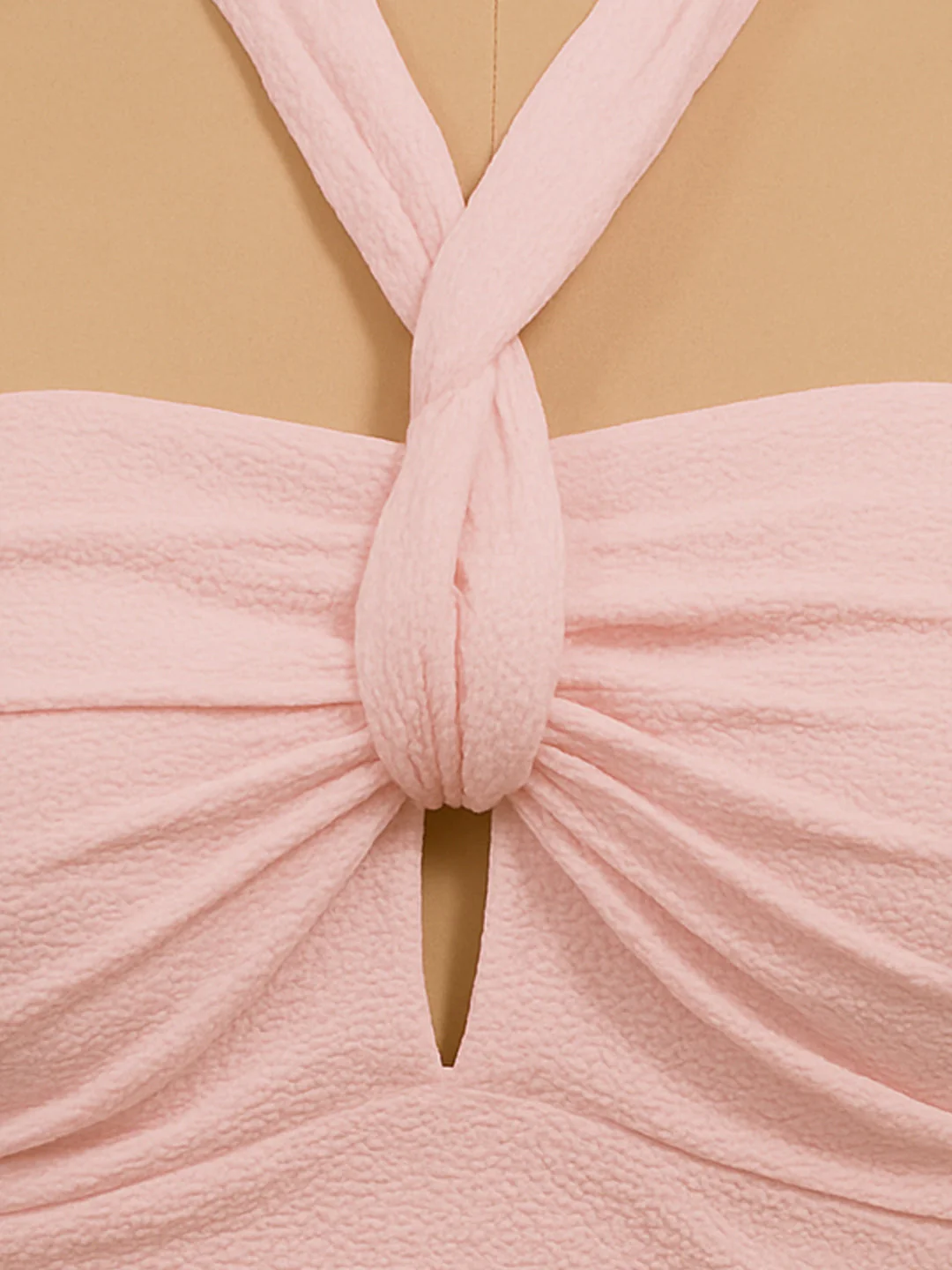 Pink Solid Sleeveless Top - Image 5