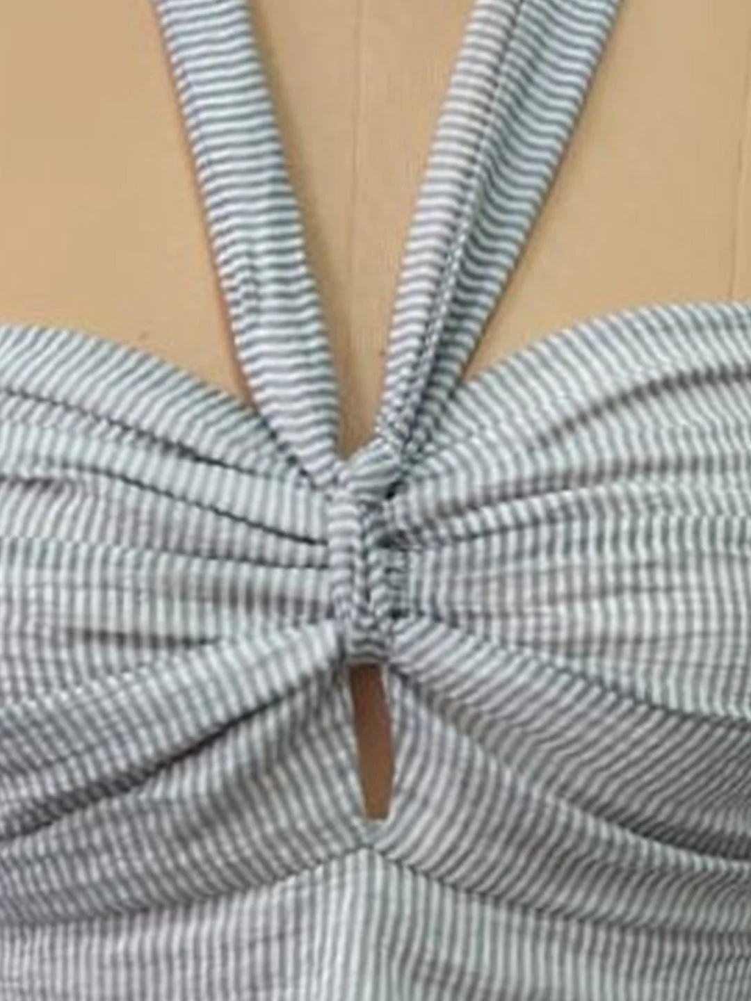Grey Stripes Sleeveless Top - Image 5