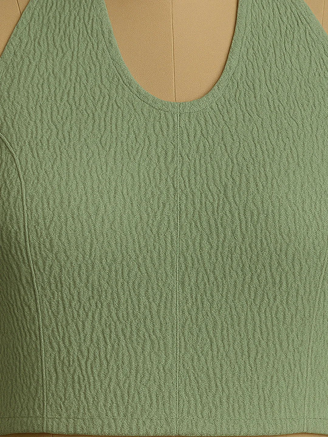 Teal Solid Sleeveless Top - Image 5