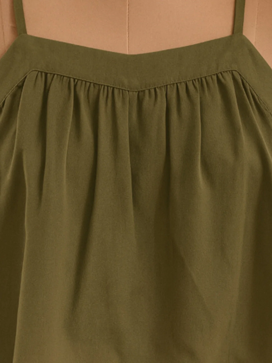 Green Solid Sleeveless Top - Image 5