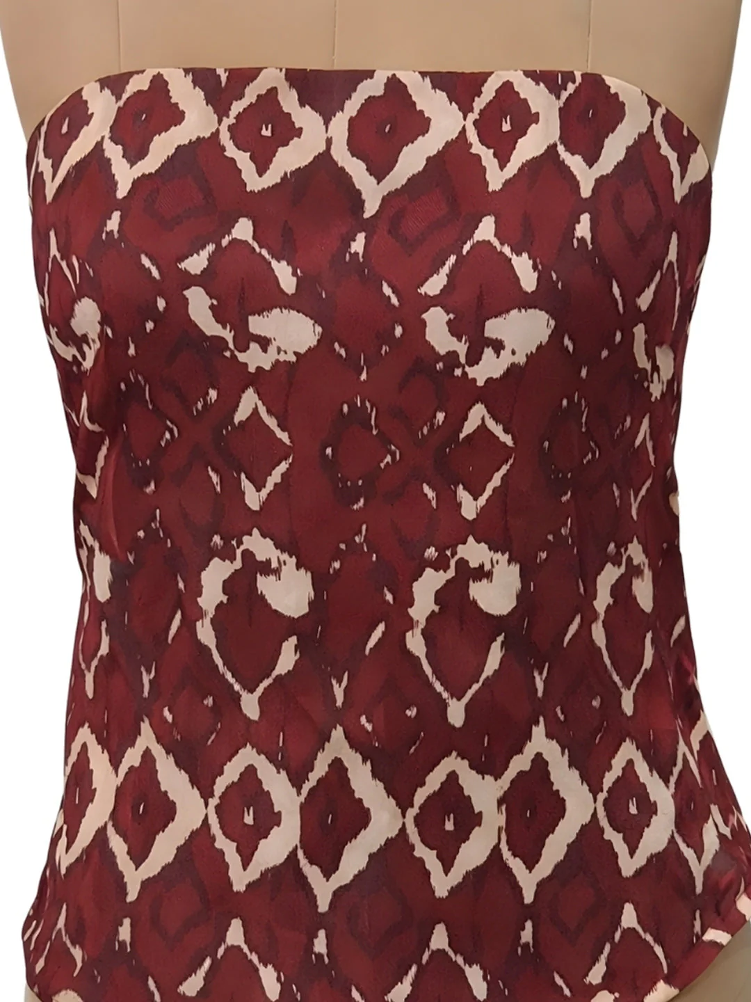 Brown Ethnic Motifs Off-Shoulder Tops - Image 5