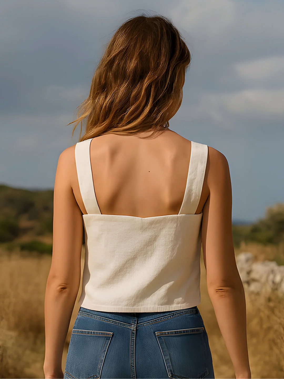 Off White Solid Top - Image 4