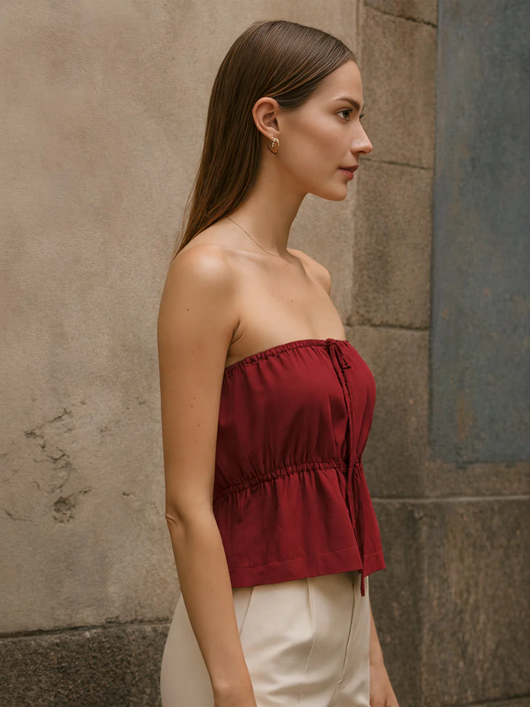 Magenta Solid Top - Image 3