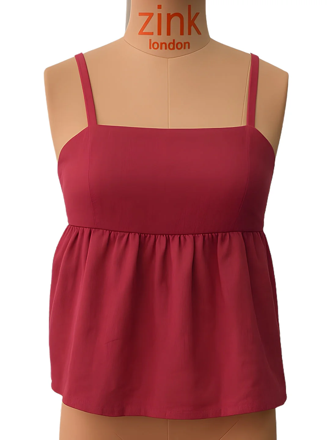 Magenta Solid Top - Image 5
