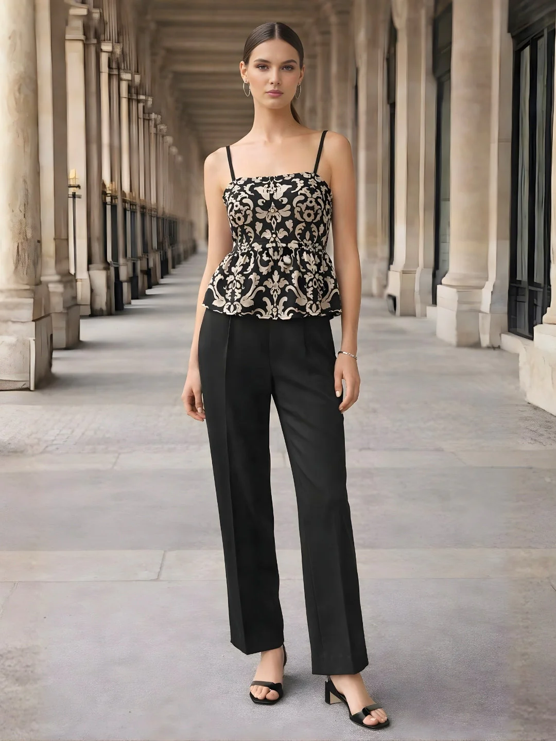 Black Ethnic Motifs Top - Image 2