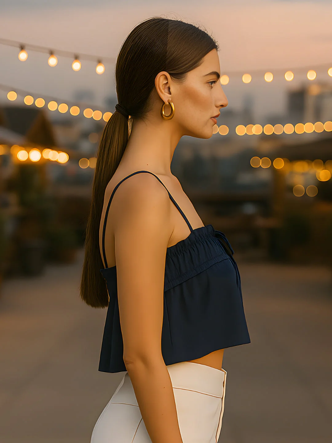 Navy Solid Top - Image 3