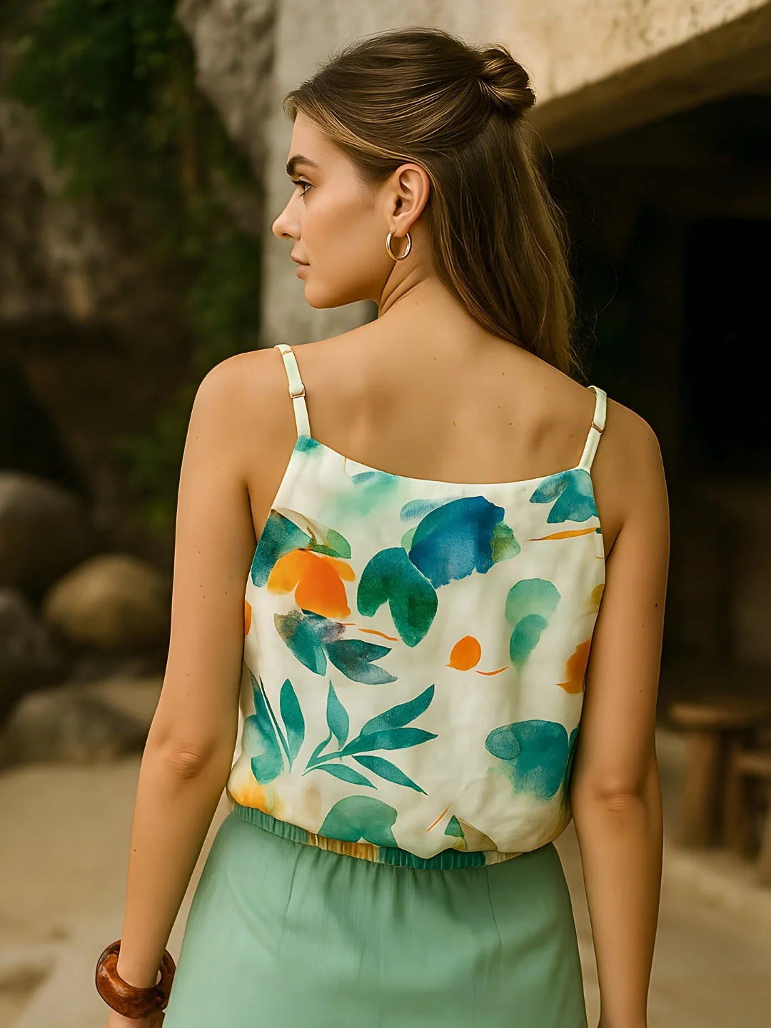 Cream Floral Top - Image 4