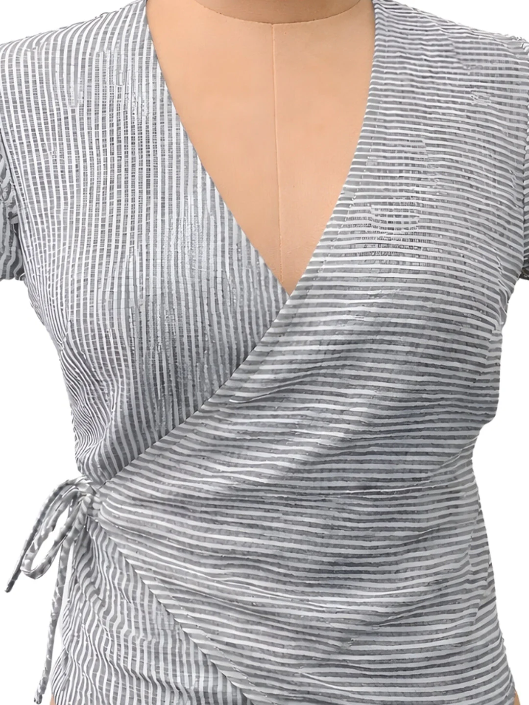 Grey Stripes Short Tops - Image 5