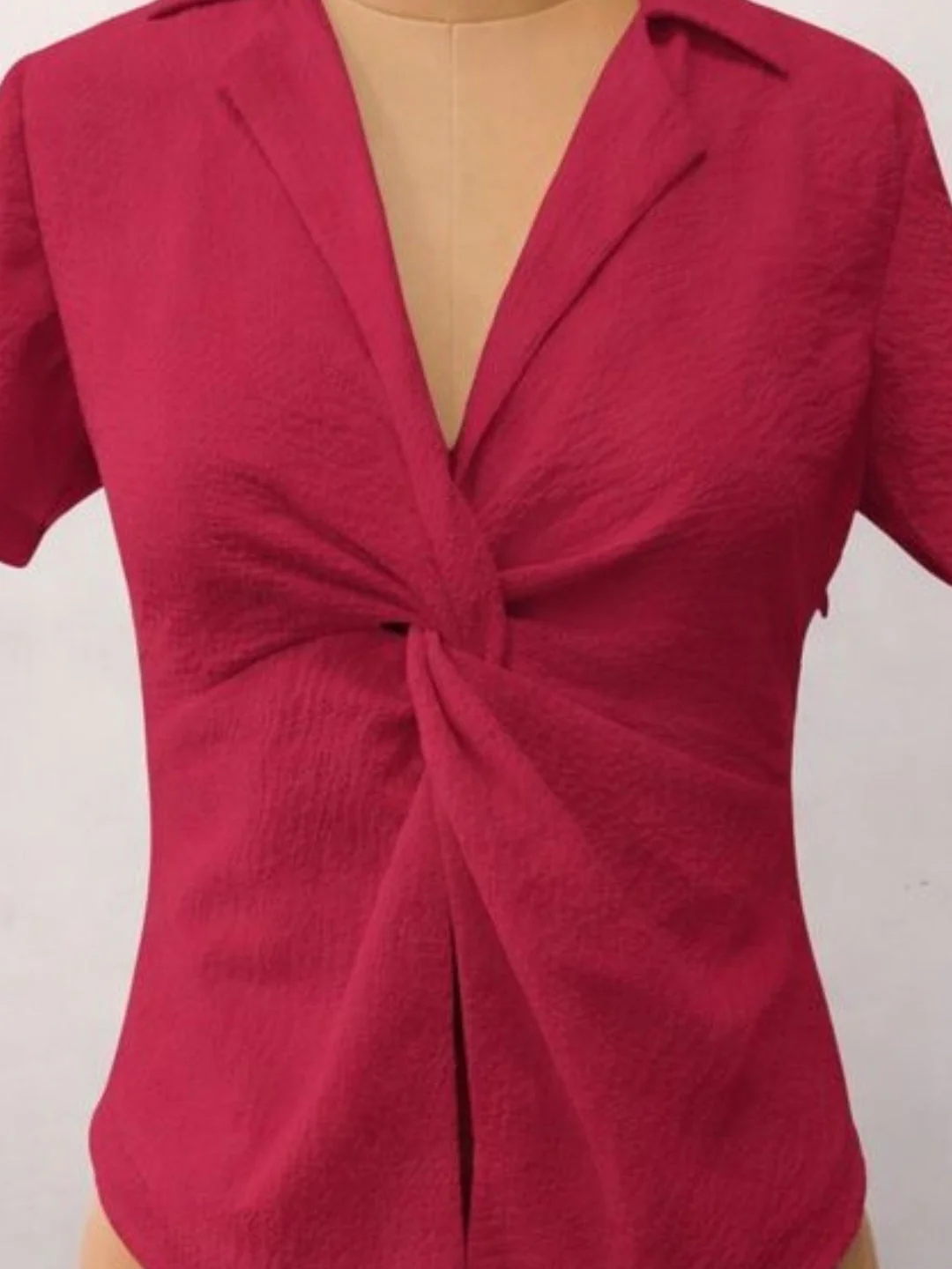 Magenta Solid Short Tops - Image 5