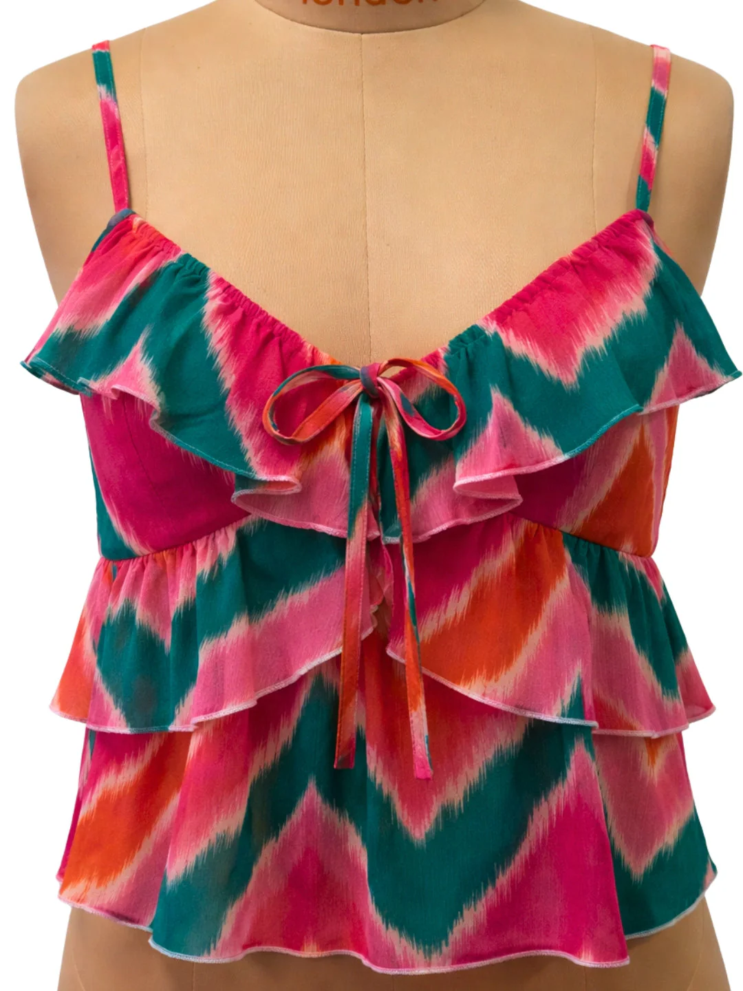 Multi Zig Zag Shoulder Straps Tops - Image 5