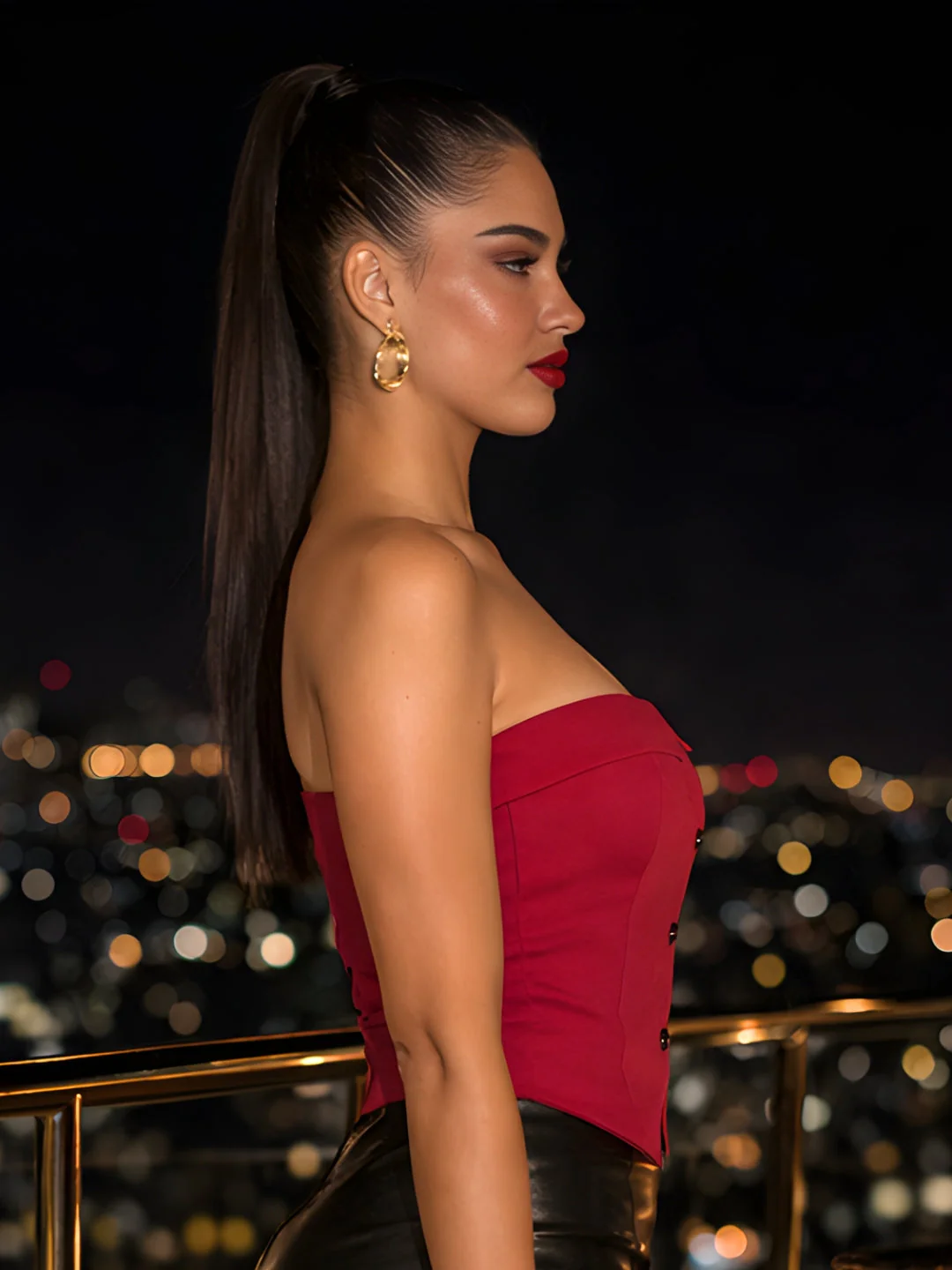 don't be basic Magenta Solid Sleeveless Top - Image 3