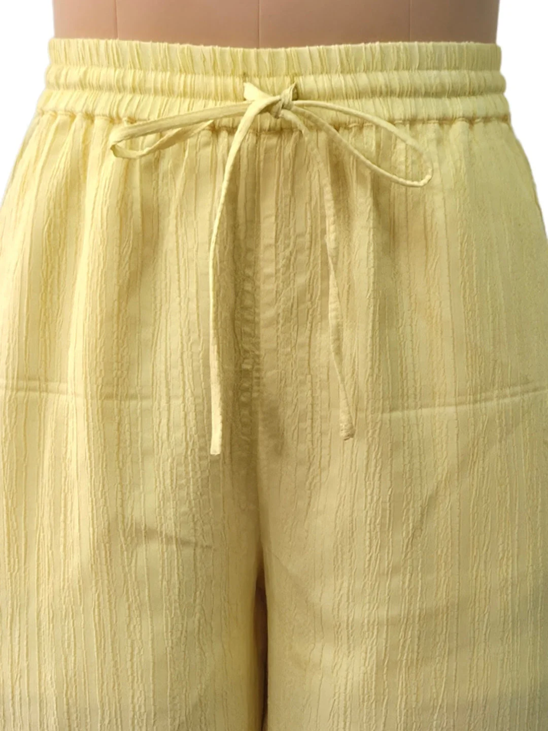Yellow Solid Trousers - Image 5