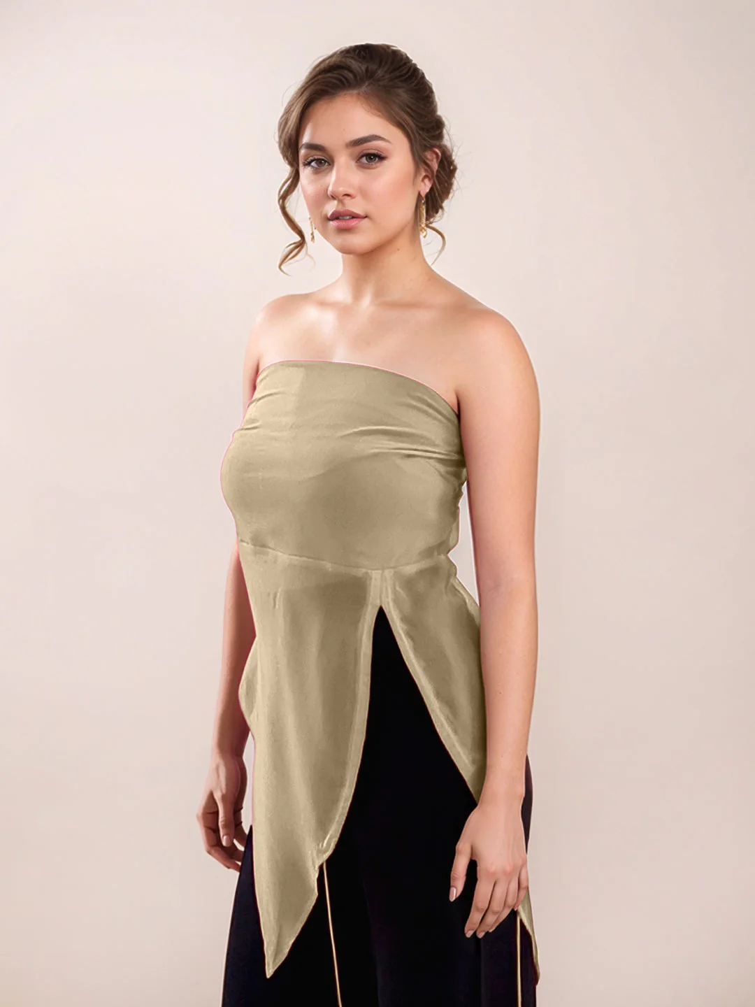 Off White Textured Off-Shoulder Top - Image 3