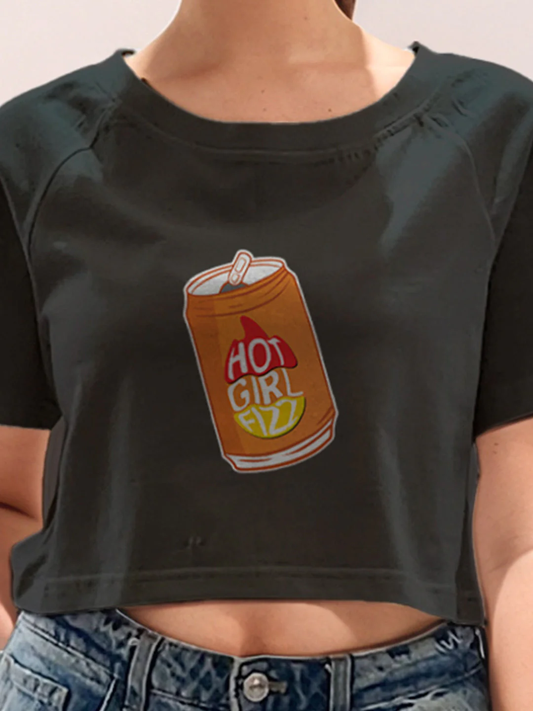 Black Graphic Print Half Sleeves T-Shirt - Image 6