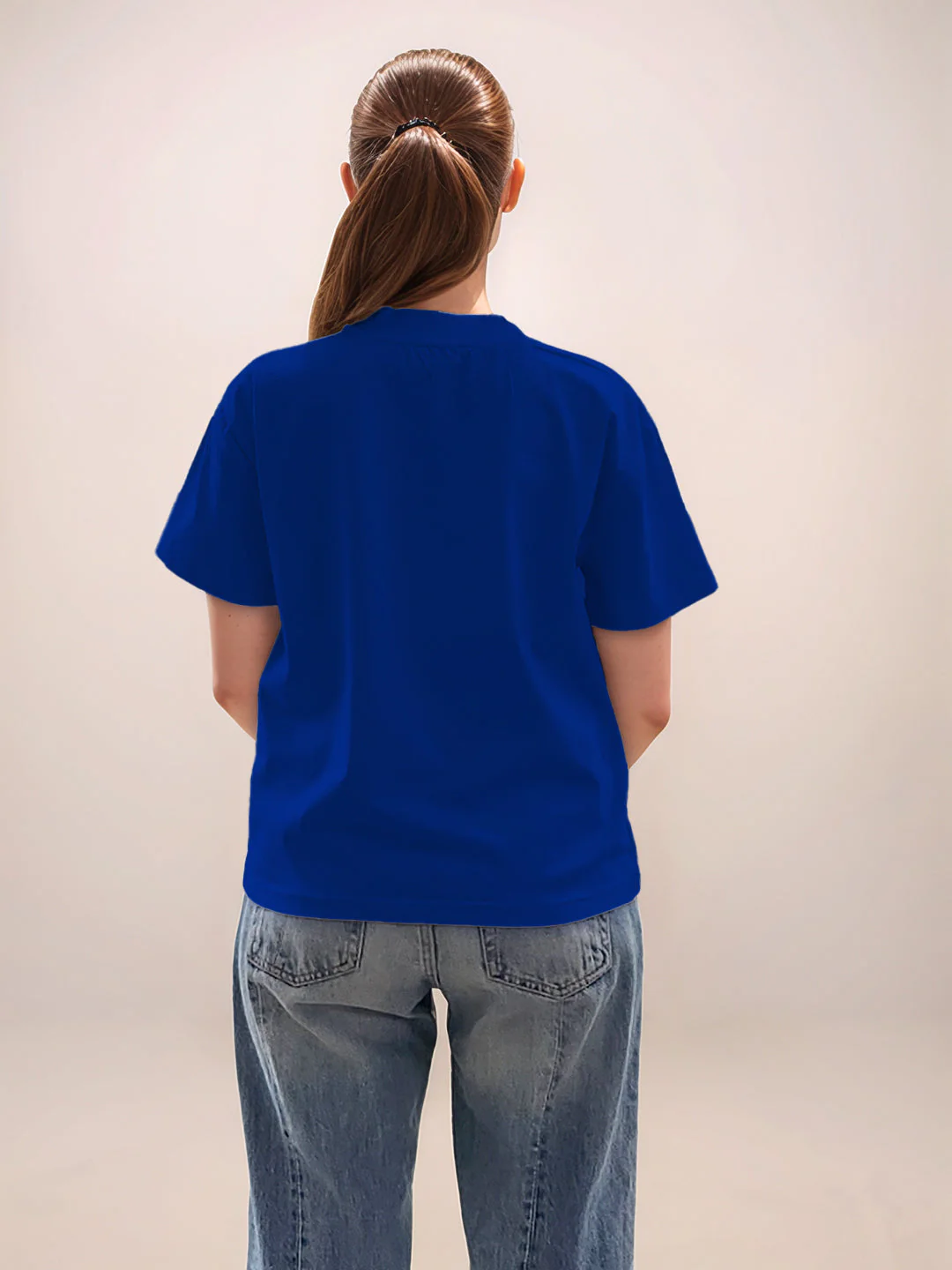 Blue Graphic Half Sleeves T-Shirt - Image 4